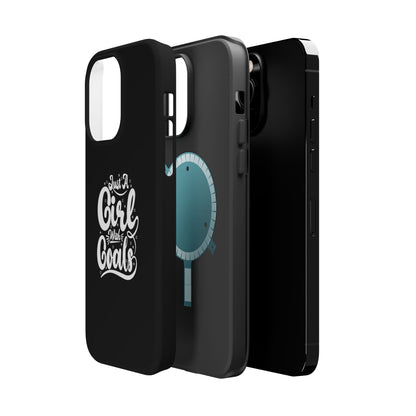 Girl with Goals MagSafe iPhone® Case Black