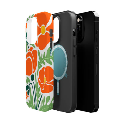 Orange Daisy MagSafe iPhone® Case
