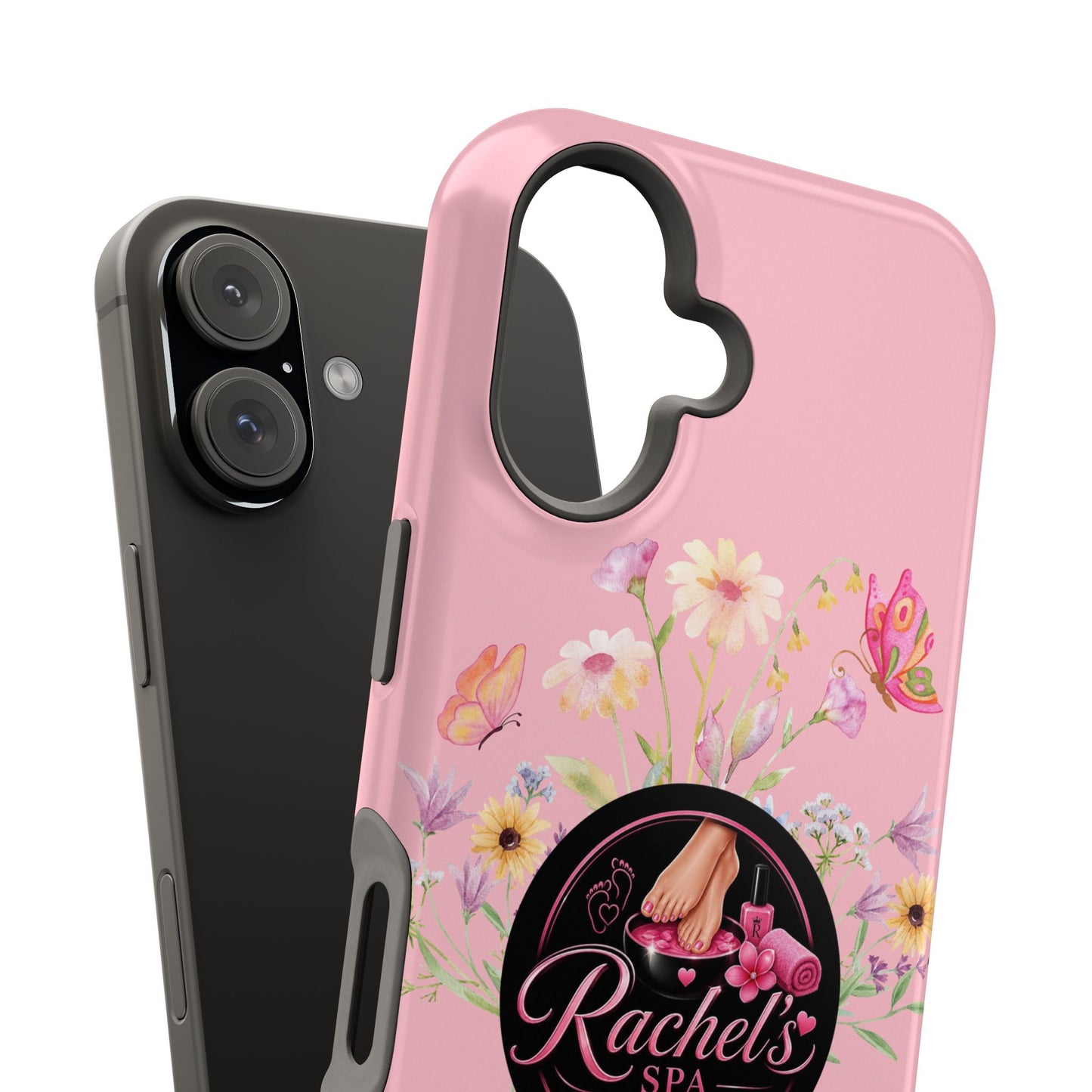 Pink Floral Rachel’s Spa Magnetic Impact-Resistant Case