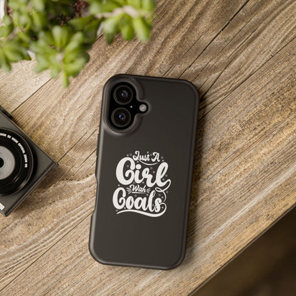 Girl with Goals MagSafe iPhone® Case Black
