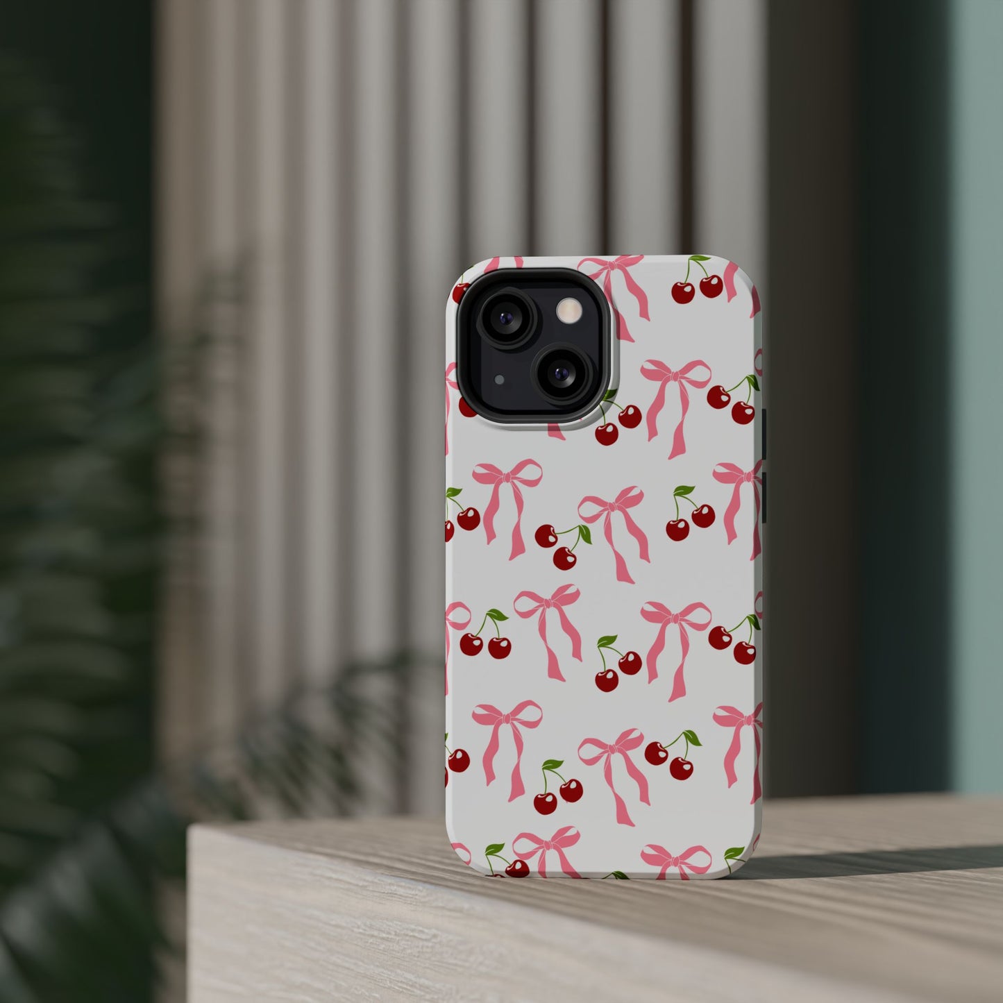 Pink Bows & Cherry MagSafe iPhone® Case