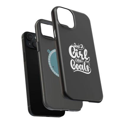 Girl with Goals MagSafe iPhone® Case Black
