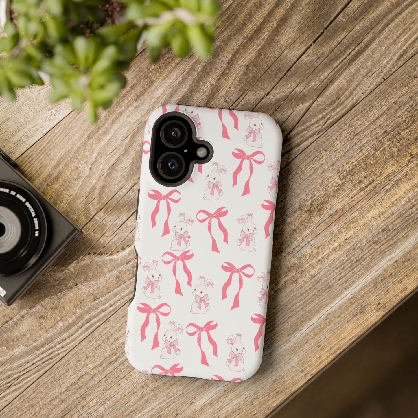 Pink Bows & Bunnies MagSafe iPhone® Case