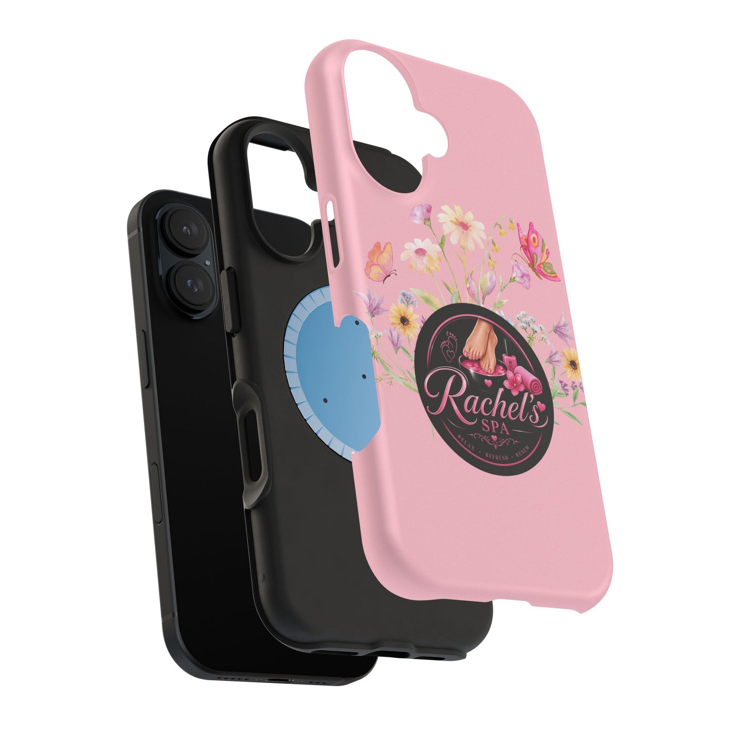 Pink Floral Rachel’s Spa Magnetic Impact-Resistant Case