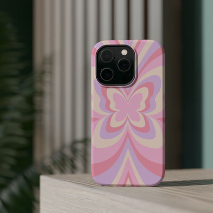Pink Bow & Butterfly MagSafe iPhone® Case
