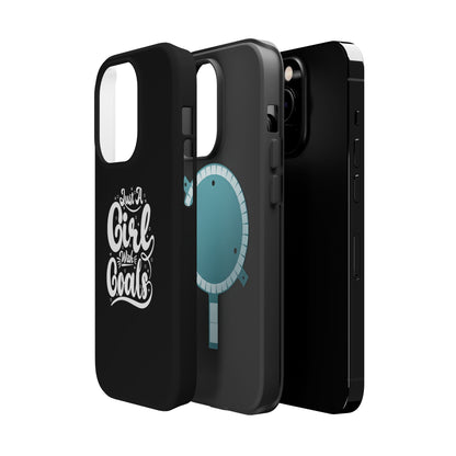 Girl with Goals MagSafe iPhone® Case Black