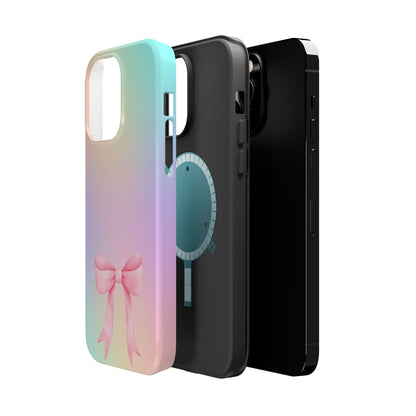 Pink Bow & Cotton Candy MagSafe iPhone® Case