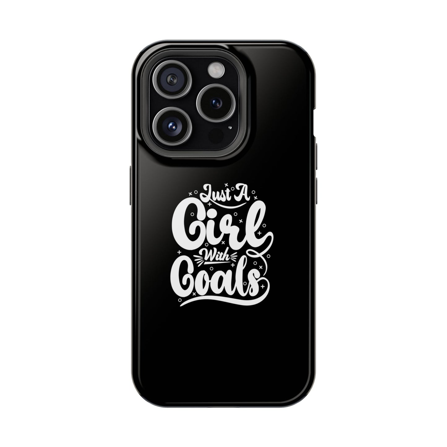 Girl with Goals MagSafe iPhone® Case Black