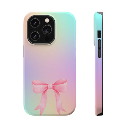Pink Bow & Cotton Candy MagSafe iPhone® Case