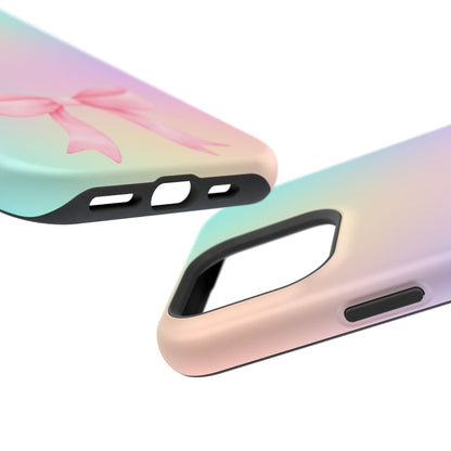Pink Bow & Cotton Candy MagSafe iPhone® Case