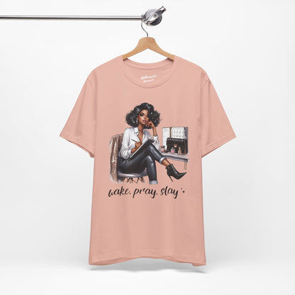 Wake Pray Slay Soft Cotton Tee