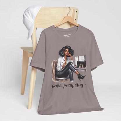 Wake Pray Slay Soft Cotton Tee