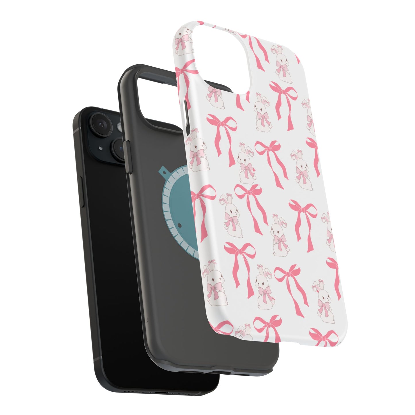 Pink Bows & Bunnies MagSafe iPhone® Case