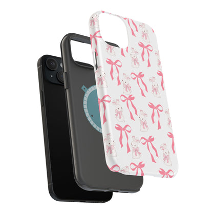 Pink Bows & Bunnies MagSafe iPhone® Case