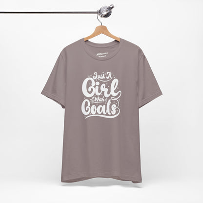 Just a Girl with Goals Soft Cotton Tee
