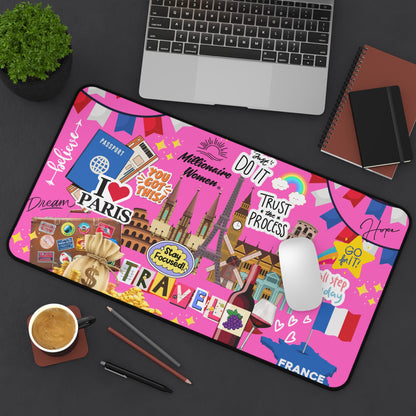 I Love Paris Desk Mat