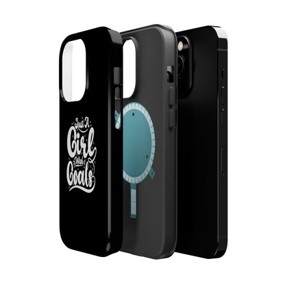 Girl with Goals MagSafe iPhone® Case Black