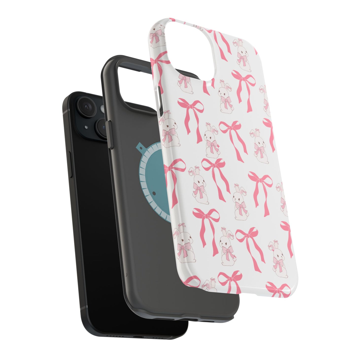Pink Bows & Bunnies MagSafe iPhone® Case
