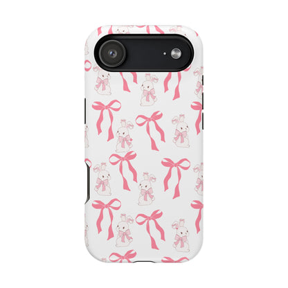 Pink Bows & Bunnies MagSafe iPhone® Case