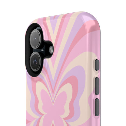 Pink Bow & Butterfly MagSafe iPhone® Case