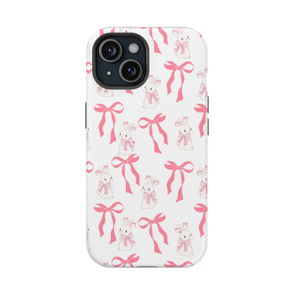 Pink Bows & Bunnies MagSafe iPhone® Case