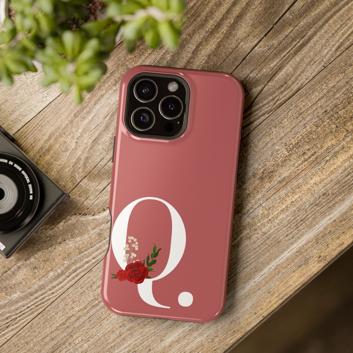 Personalized Letter Q MagSafe iPhone® Case
