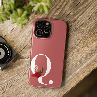Personalized Letter Q MagSafe iPhone® Case