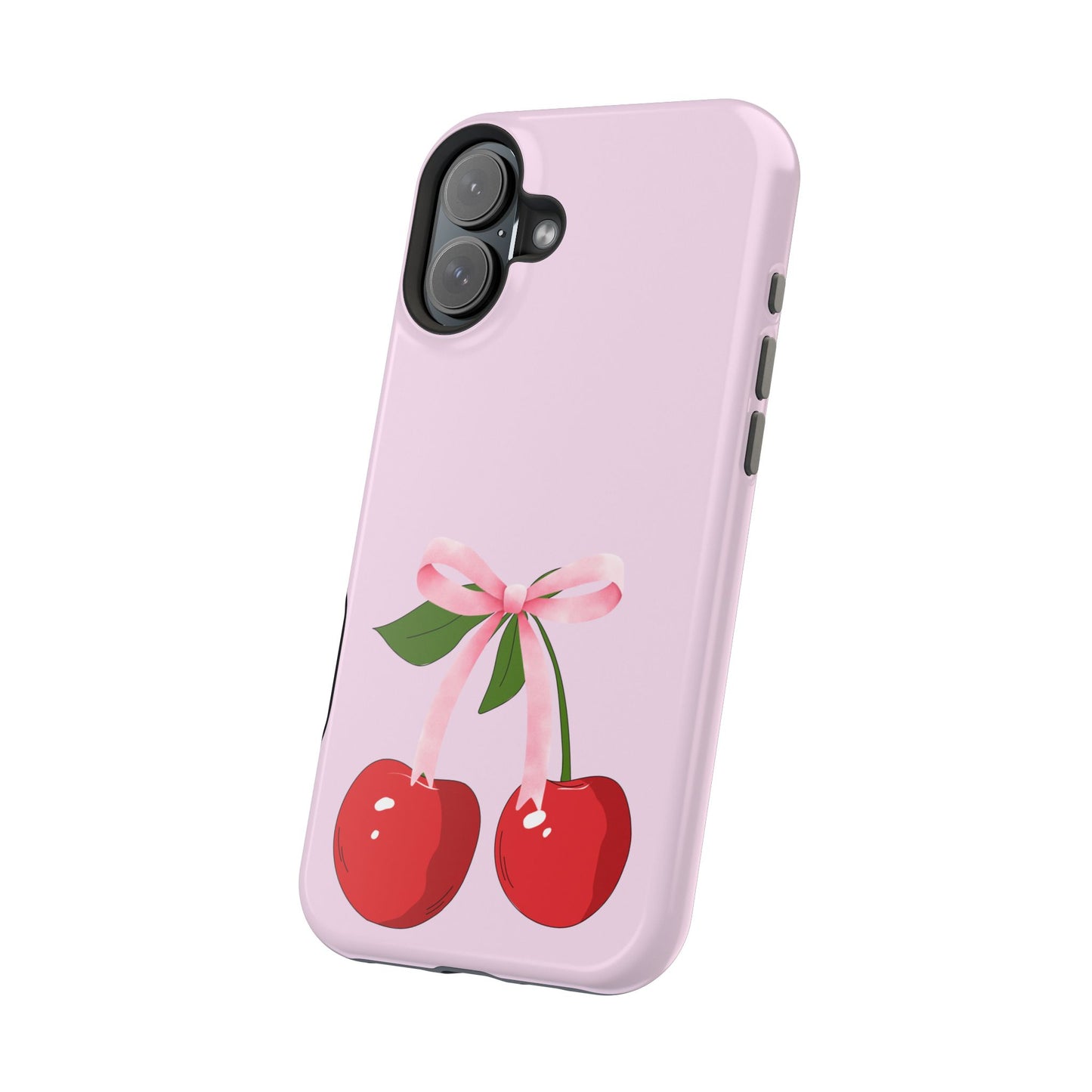 Pink Bow & Cherry MagSafe iPhone® Case