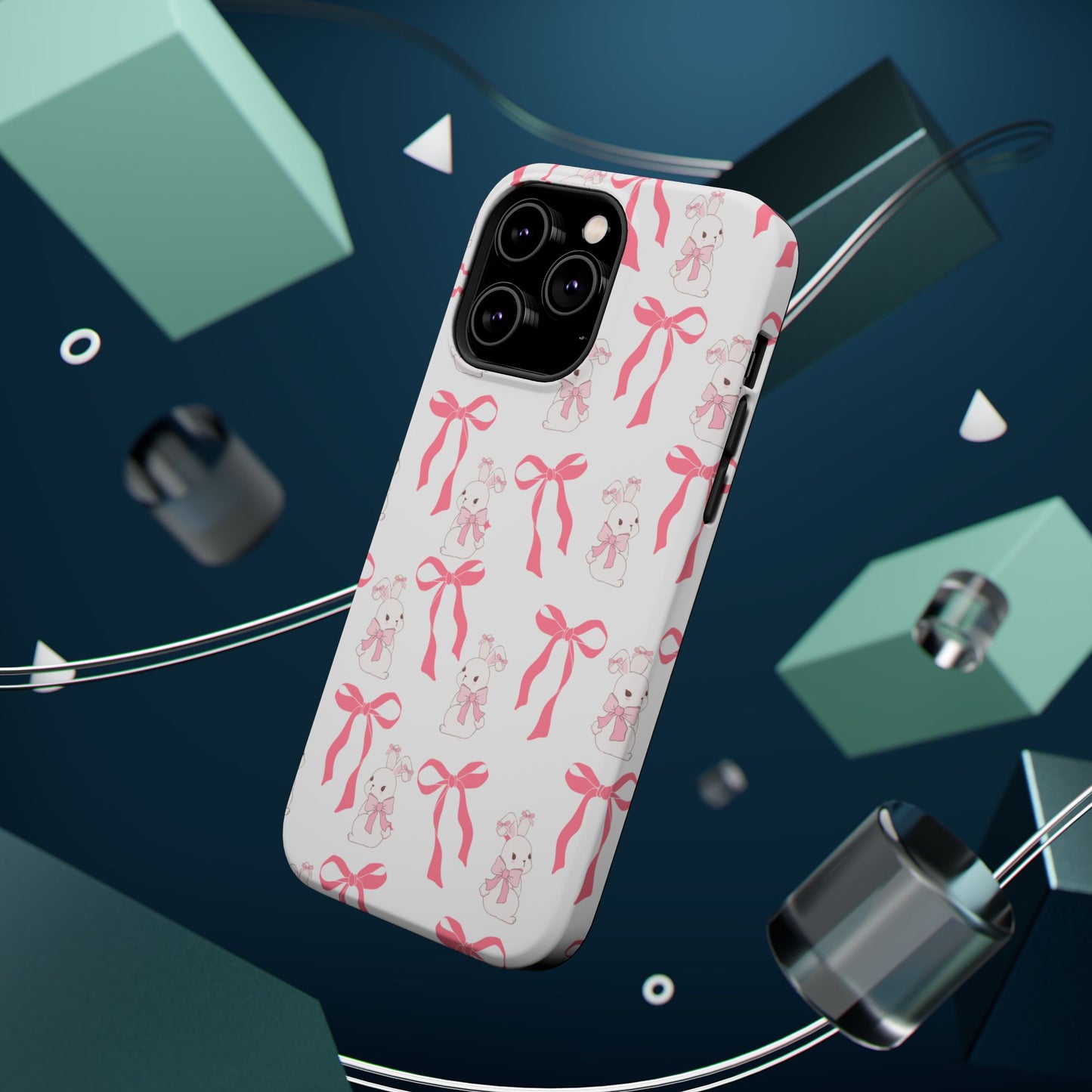 Pink Bows & Bunnies MagSafe iPhone® Case