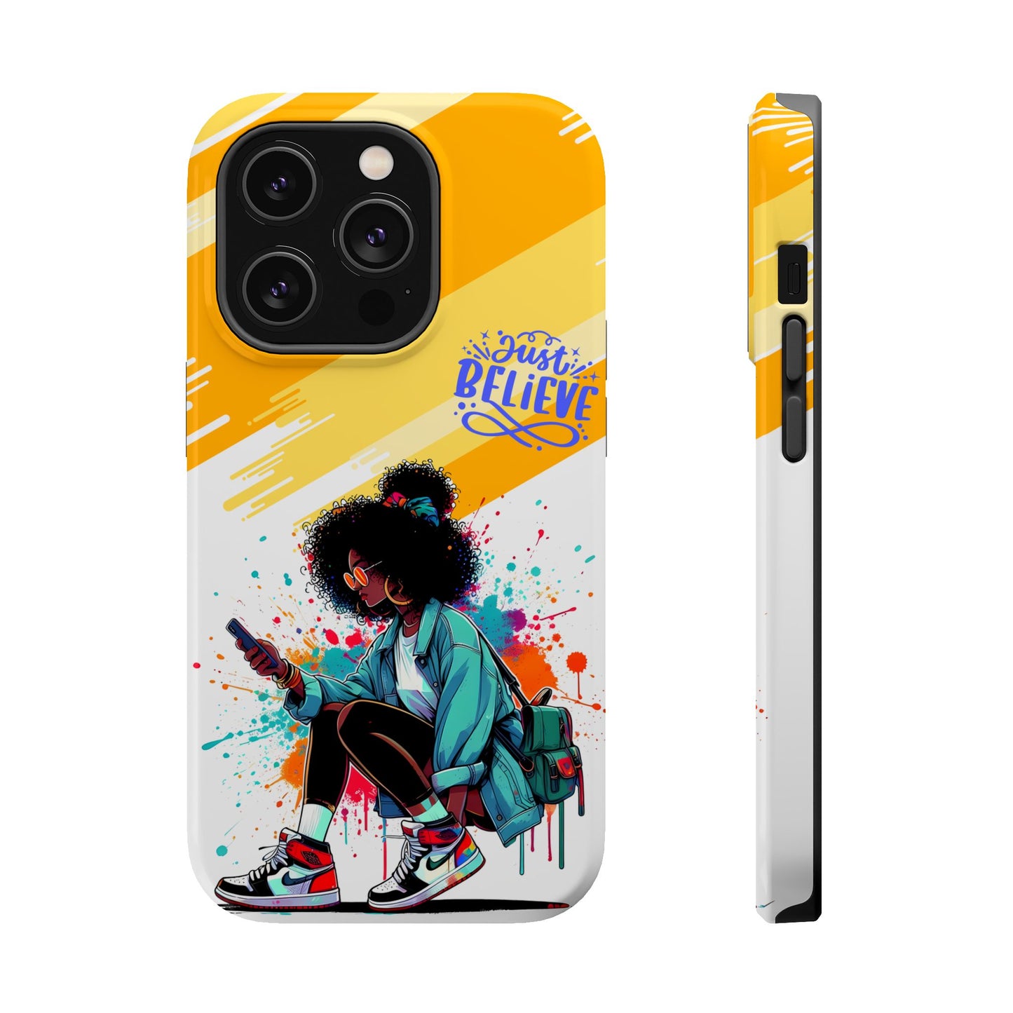Black Girl Believe MagSafe iPhone® Case