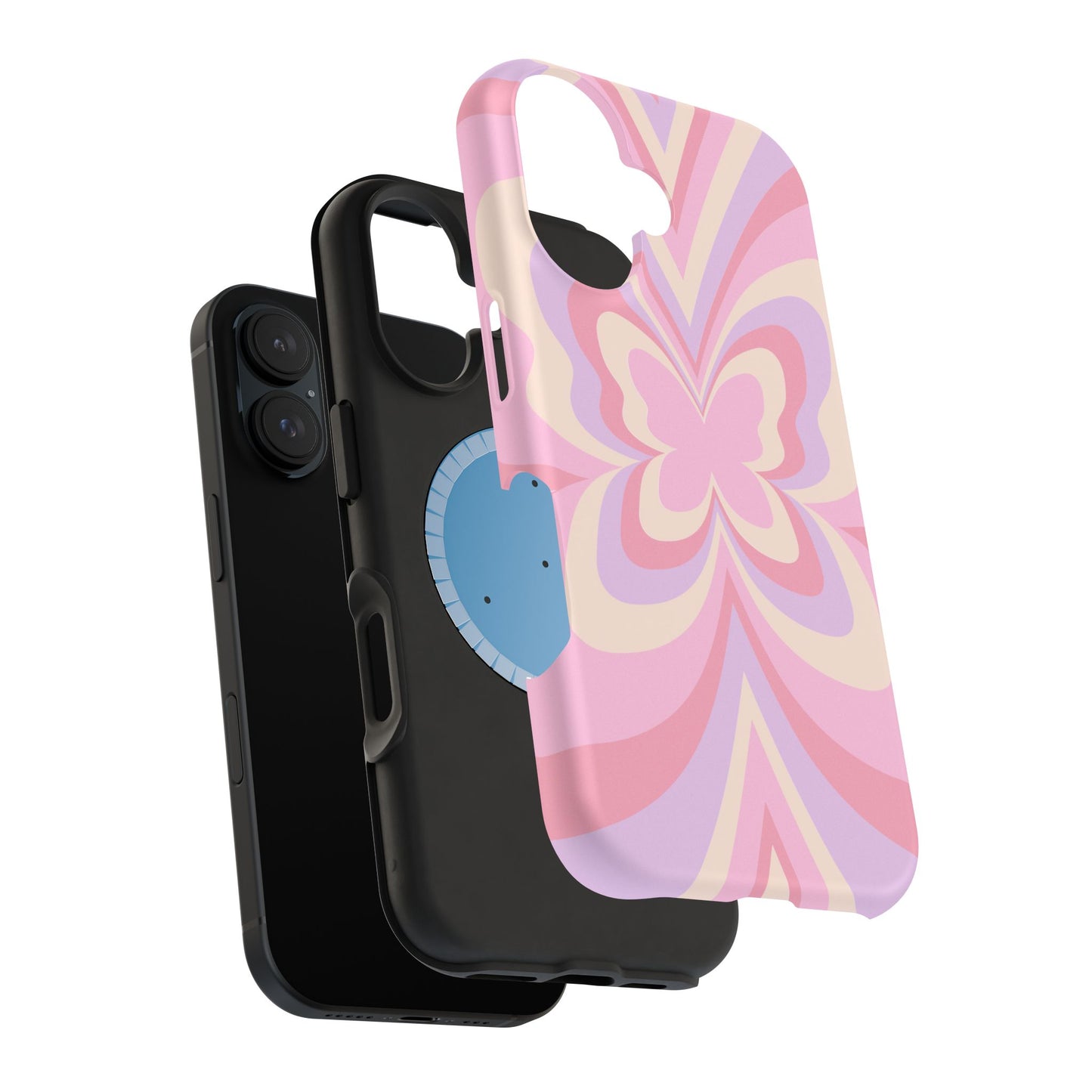Pink Bow & Butterfly MagSafe iPhone® Case