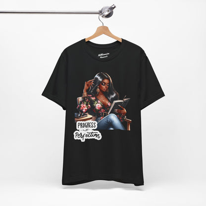 Progress Not Perfection Soft Cotton Tee