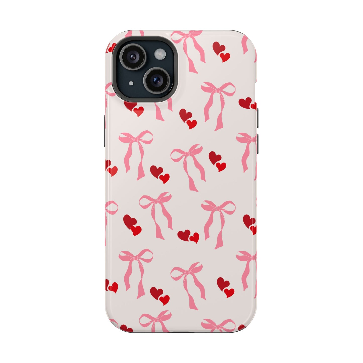Pink Bows & Hearts MagSafe iPhone® Case
