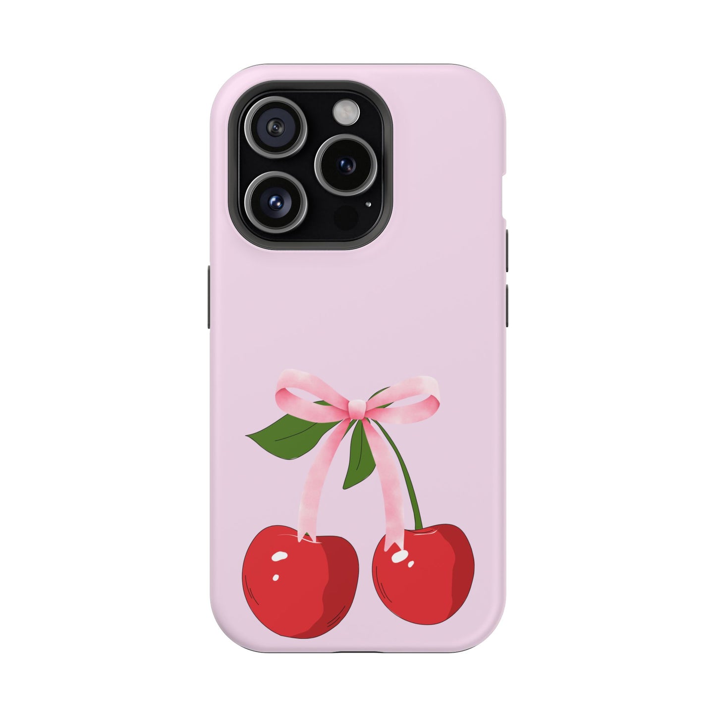 Pink Bow & Cherry MagSafe iPhone® Case