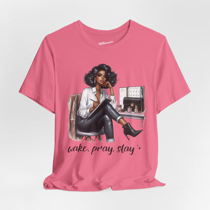 Wake Pray Slay Soft Cotton Tee