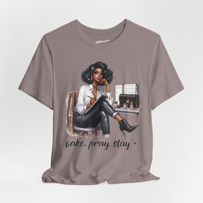 Wake Pray Slay Soft Cotton Tee