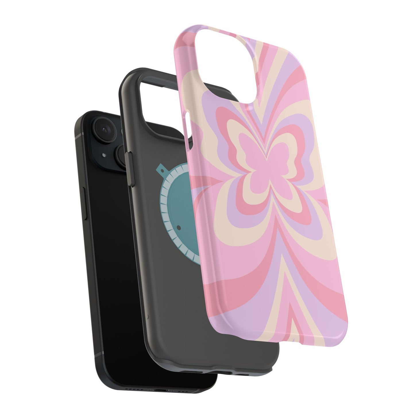 Pink Bow & Butterfly MagSafe iPhone® Case