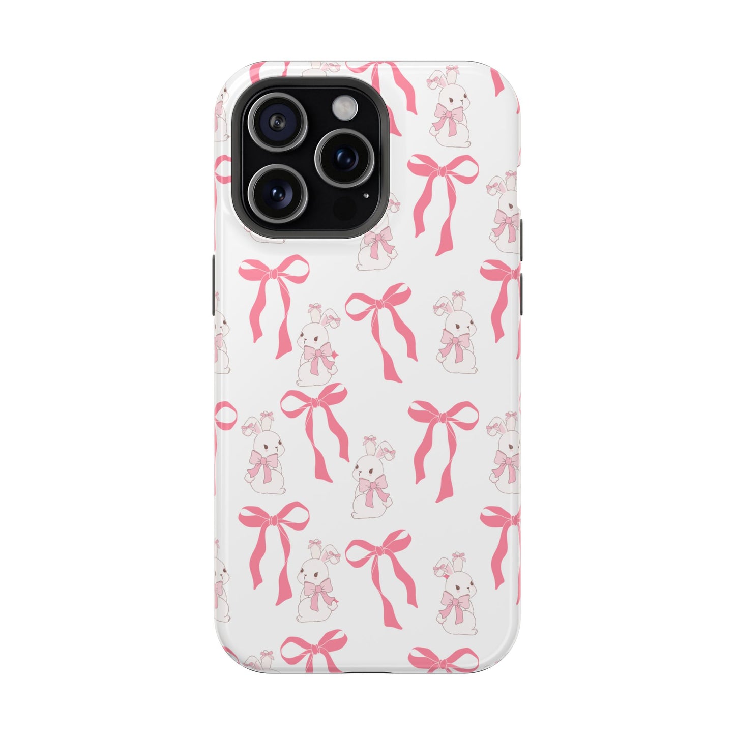 Pink Bows & Bunnies MagSafe iPhone® Case