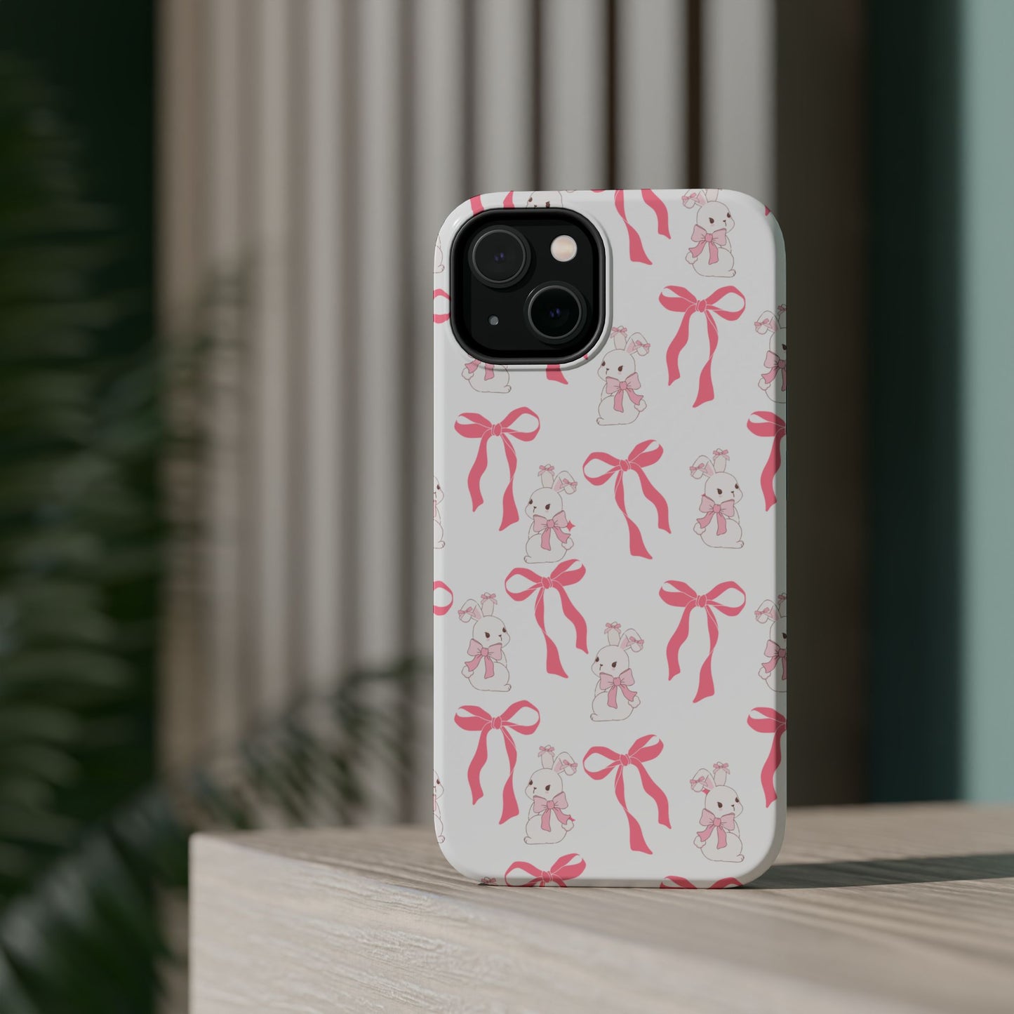 Pink Bows & Bunnies MagSafe iPhone® Case