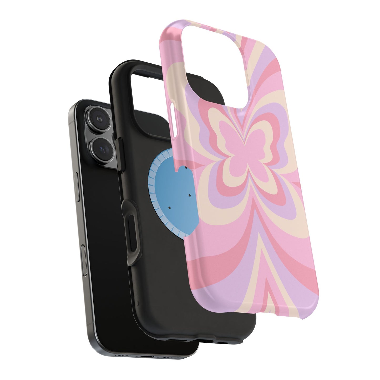 Pink Bow & Butterfly MagSafe iPhone® Case