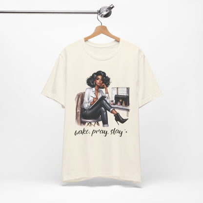 Wake Pray Slay Soft Cotton Tee