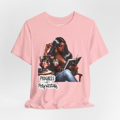 Progress Not Perfection Soft Cotton Tee