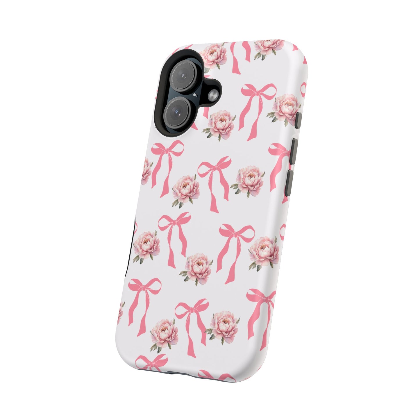 Pink Bow & Flowers MagSafe iPhone® Case