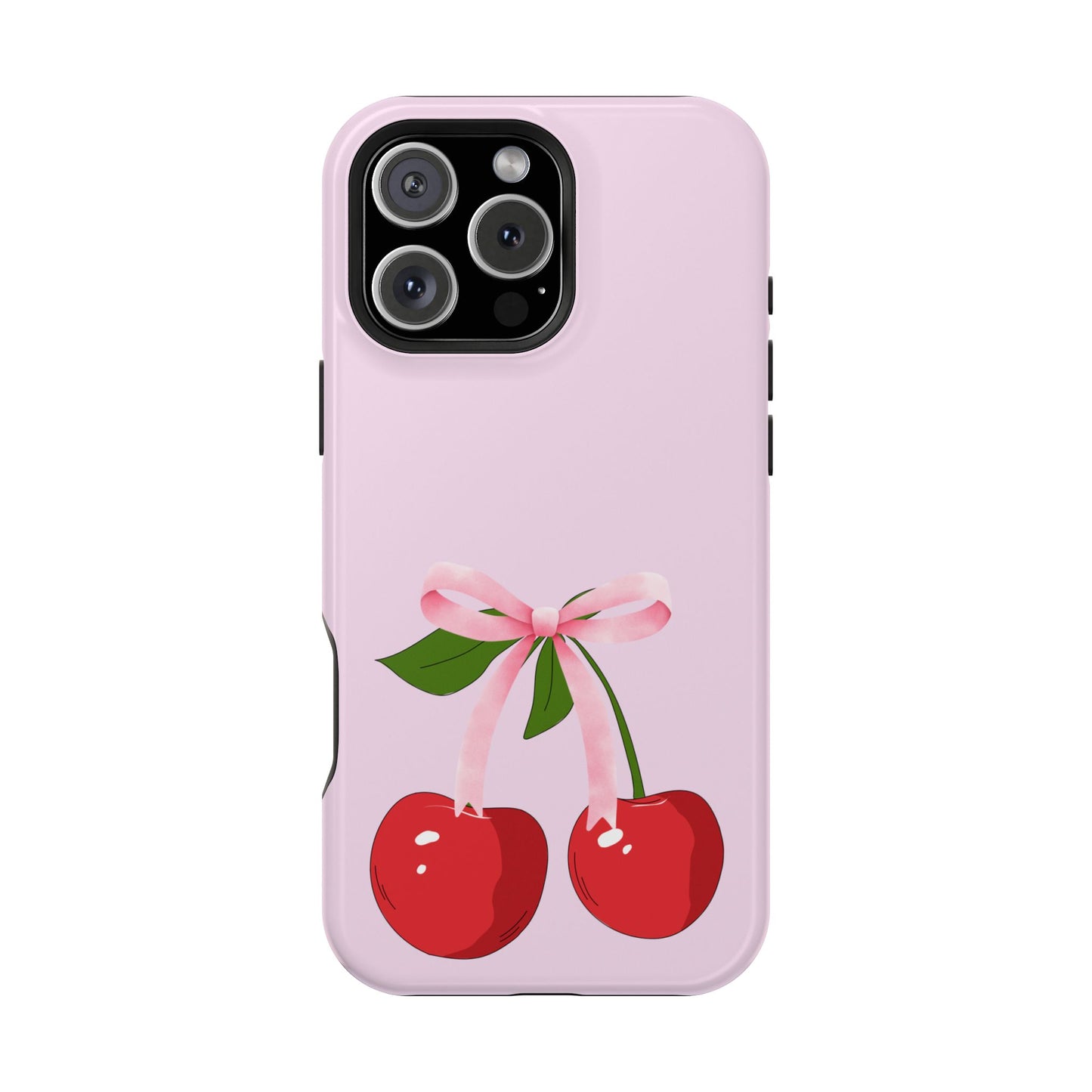Pink Bow & Cherry MagSafe iPhone® Case