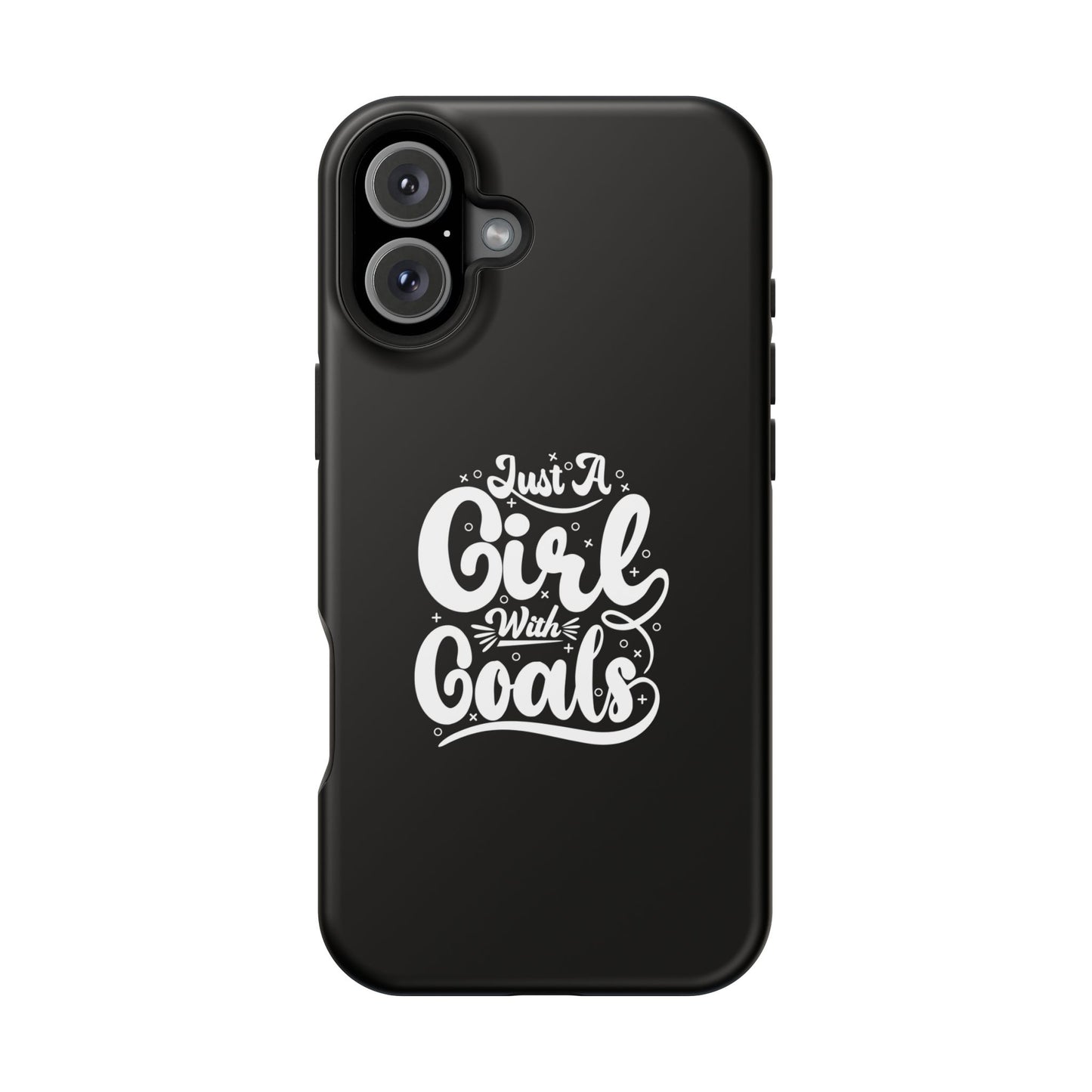 Girl with Goals MagSafe iPhone® Case Black