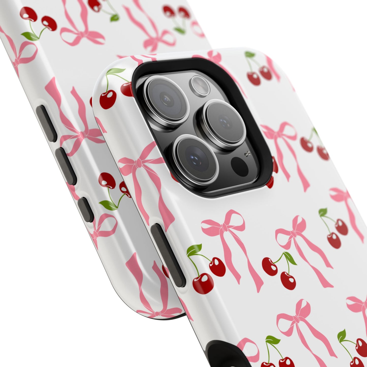 Pink Bows & Cherry MagSafe iPhone® Case