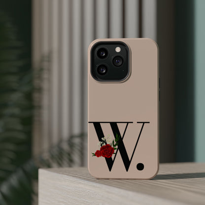 Personalized Letter W MagSafe iPhone® Case