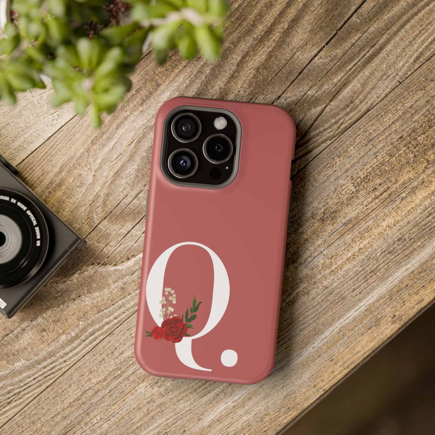 Personalized Letter Q MagSafe iPhone® Case