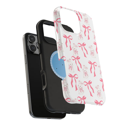 Pink Bows & Bunnies MagSafe iPhone® Case