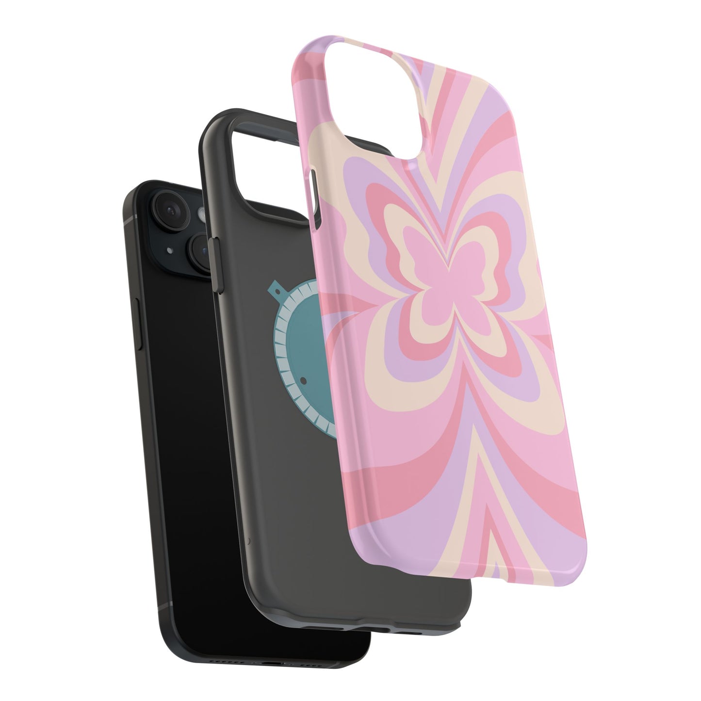 Pink Bow & Butterfly MagSafe iPhone® Case